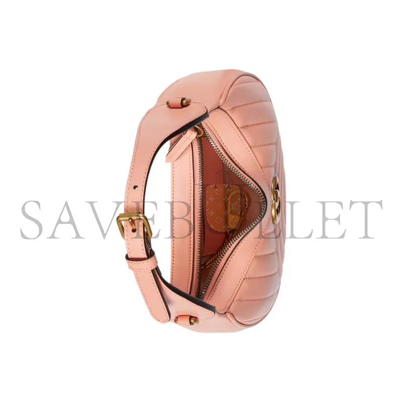 G*u*i gg marmont half-moon-shaped mini bag 699514 (21.5*11*5cm)